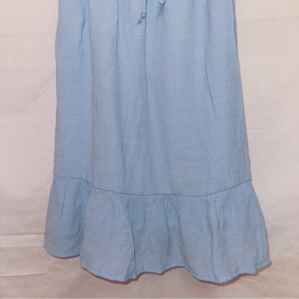 SO Peasant Dress Powder BLUE juniors size Medium - Picture 4 of 9